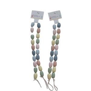 WOODEN EGG GARLAND